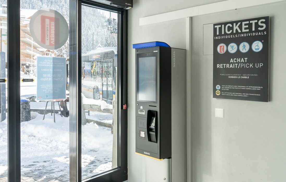 Fahrkartenautomaten, Médran, Verbier
