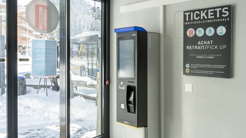 Fahrkartenautomaten, Médran, Verbier