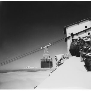 Winter 1958: Die Attelas-Seilbahn wurde gerade eröffnet.