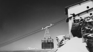 Winter 1958: Die Attelas-Seilbahn wurde gerade eröffnet.