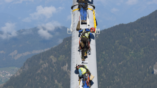 Montage des pylônes