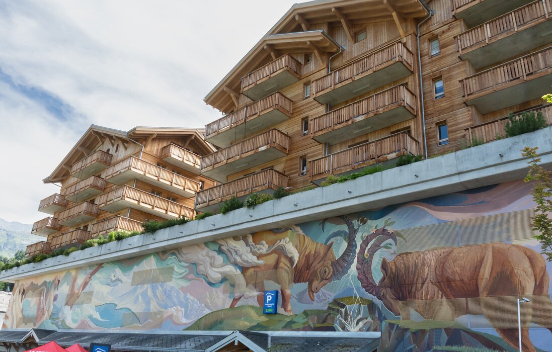 Inauguration fresque Tzoumaz