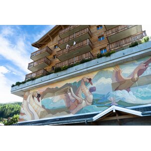 Inauguration fresque Tzoumaz