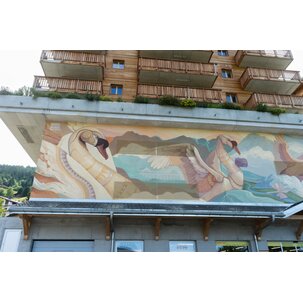 Inauguration fresque Tzoumaz