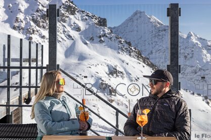 Terrasse du restaurant Le Balcon, Verbier 4Vallées
