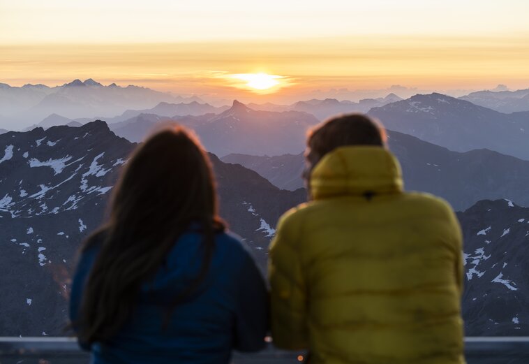 Sonnenaufgang auf dem Mont-Fort, Verbier 4Vallées