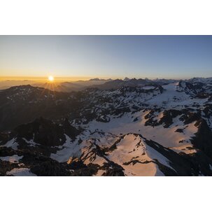 Sonnenaufgang auf dem Mont-Fort, Verbier 4Vallées