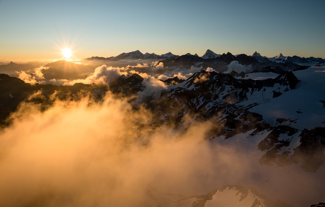 Sonnenaufgang auf dem Mont-Fort