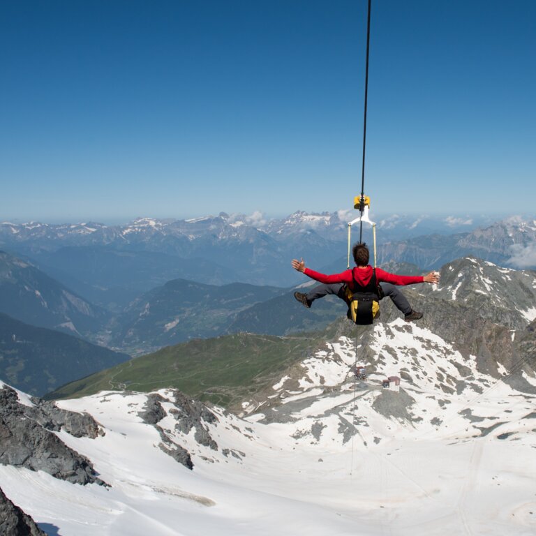 Mont 4 Zipline in Verbier