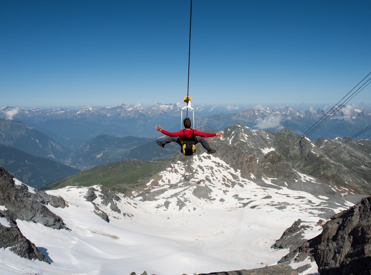 Mont 4 Zipline in Verbier