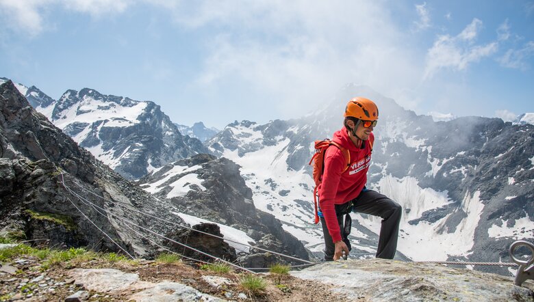 Via ferrata in Verbier, Wallis