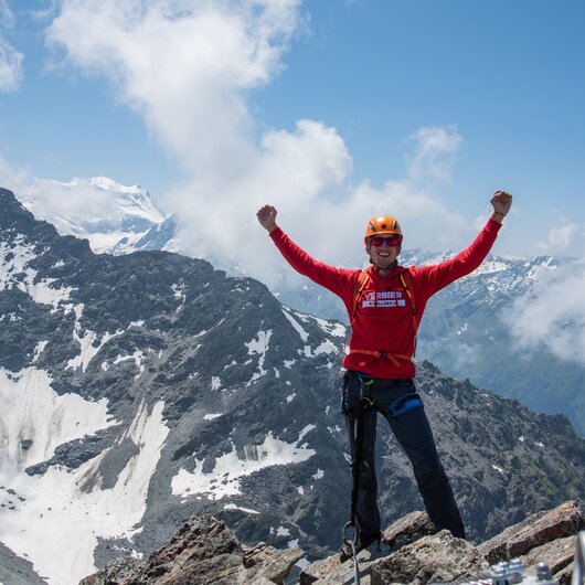 Kletterer in Verbier