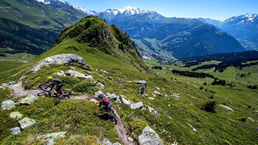Bikepark Verbier von oben
