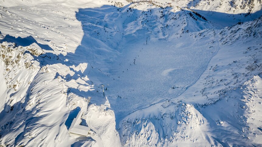Gesicherte Freeride Chassoure, Verbier