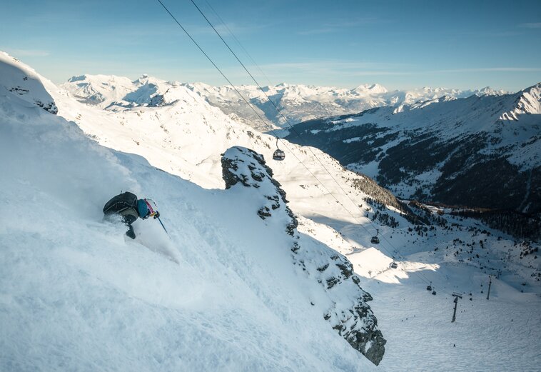 Gesicherte Freeride Chassoure, Verbier