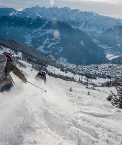 Gesicherte Freeride Col des Mines, Verbier