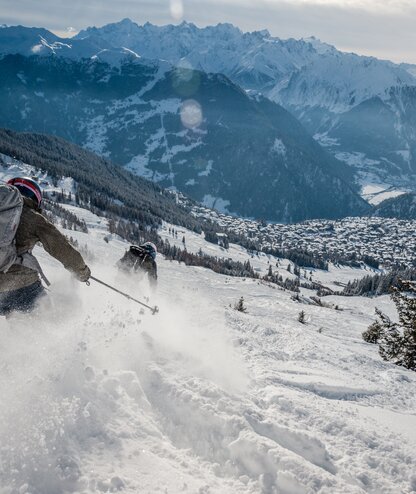 Gesicherte Freeride Col des Mines, Verbier