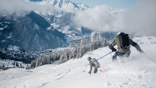 Gesicherte Freeride Col des Mines, Verbier