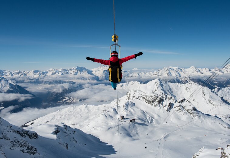 Zipline, Mont-Fort, Verbier, Switzerland